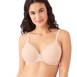 NWT Wacoal Back Appeal Minimizer Bra 857303 Rose Dust Polka Dot 34C Reg. $72